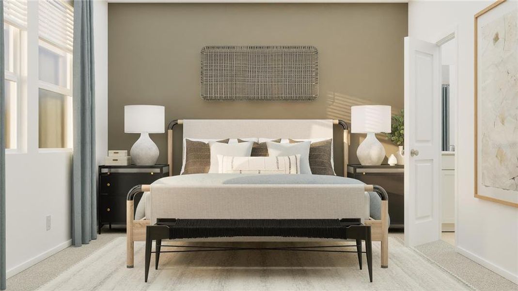 Furnished interior view inside a new home in Wellness Ridge, Clermont (Image 8).