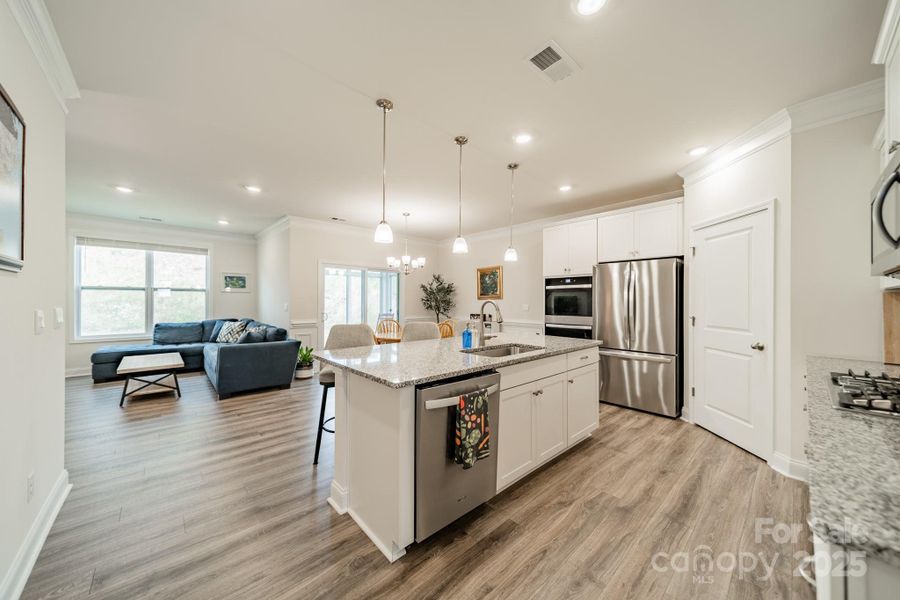 Furnished interior view inside a new home in , Charlotte (Image 18). Furnished interior view inside a new home in , Charlotte (Image 18).