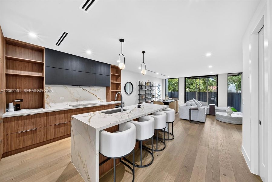 Furnished interior view inside a new home in , Miami (Image 6).