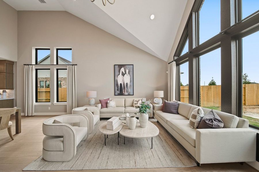 Furnished interior view inside a new home in Grange 45', Katy (Image 18).
