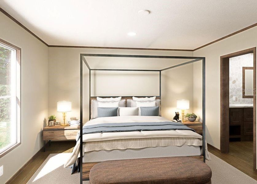 Furnished interior view inside a new home in , Satsuma (Image 10).