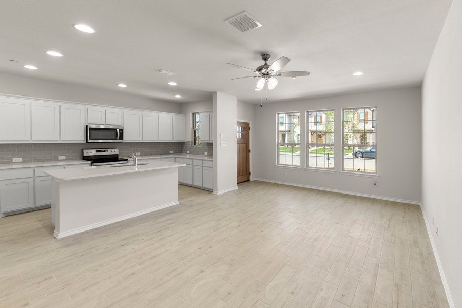 Front exterior of a new home in Sanger Circle, Sanger, TX, highlighting curb appeal (Image 12). Front exterior of a new home in Sanger Circle, Sanger, TX, highlighting curb appeal (Image 12).