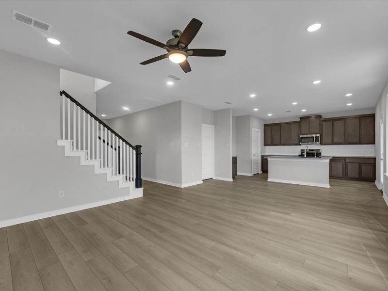 Spacious, unfurnished interior of a new home in Mason Woods, Cypress (Image 13). Spacious, unfurnished interior of a new home in Mason Woods, Cypress (Image 13).