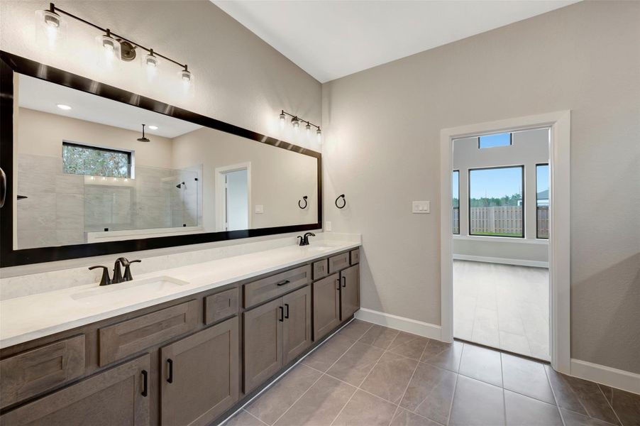 Furnished interior view inside a new home in COLTON - Reserve Collection, Todd Mission (Image 20).