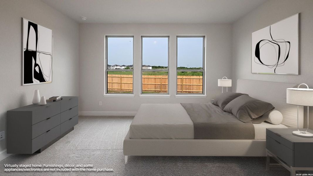 Furnished interior view inside a new home in The Parklands, Schertz (Image 10).