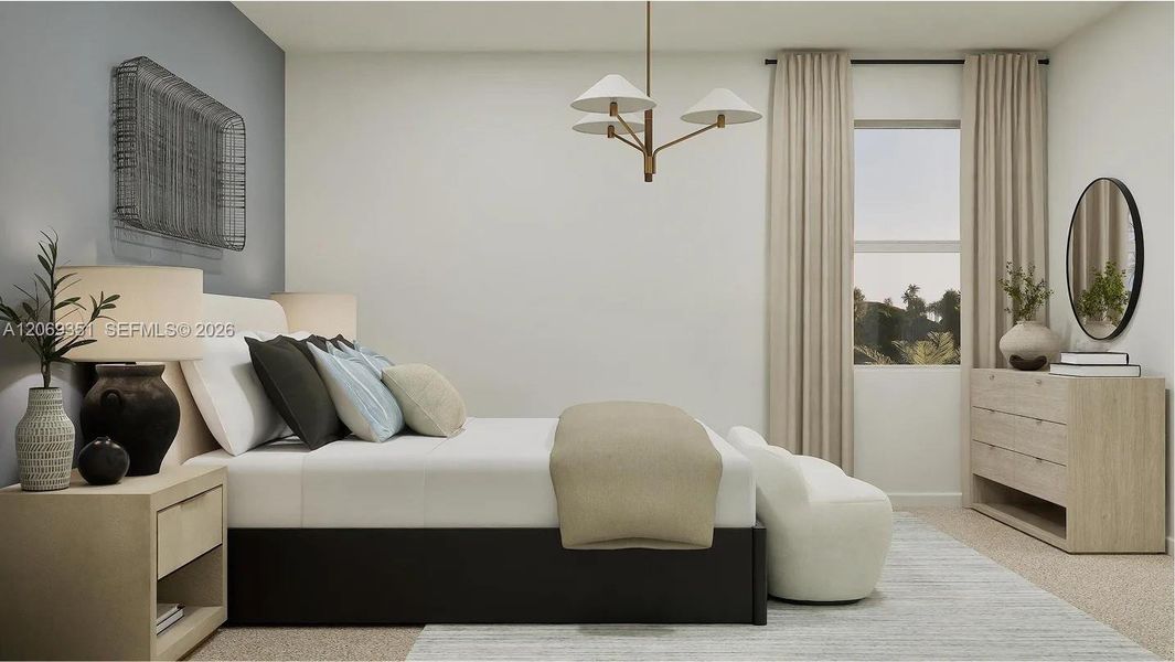 Furnished interior view inside a new home in Coral Landings, Miami (Image 8). Furnished interior view inside a new home in Coral Landings, Miami (Image 8).