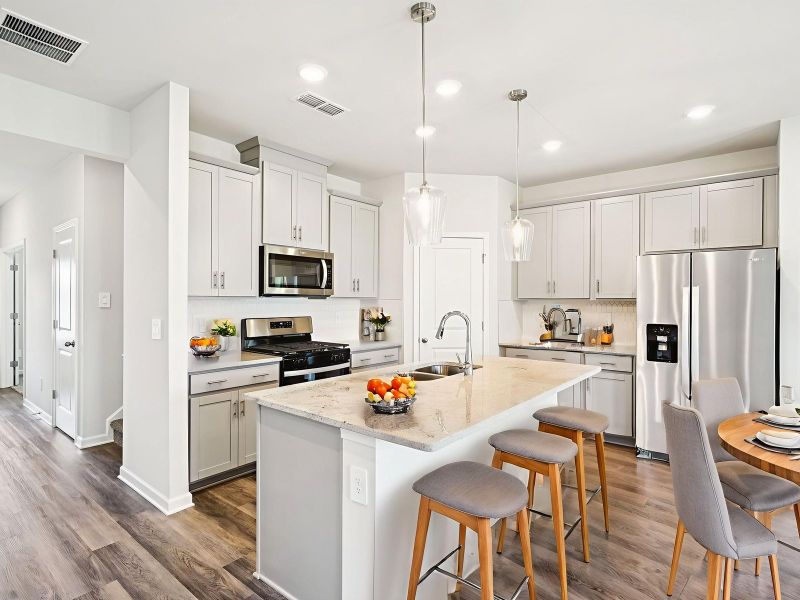 Furnished interior view inside a new home in Creekside at Oxford Park, Fairburn (Image 3).
