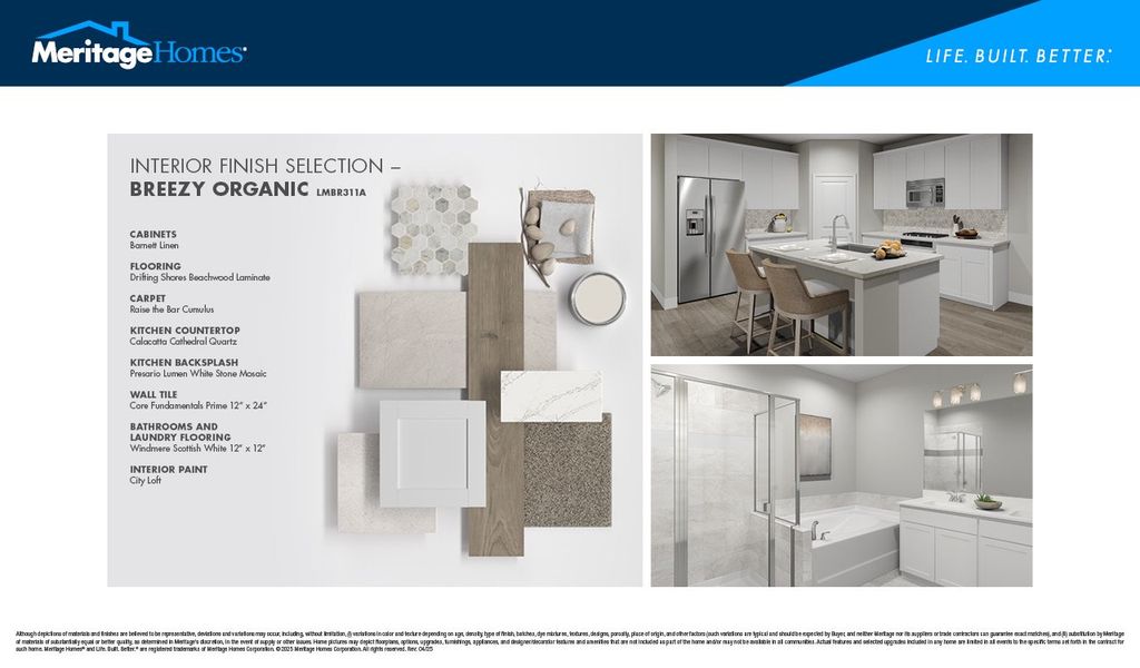 Sample of building materials used in homes in River Pointe, Monroe (Image 25).