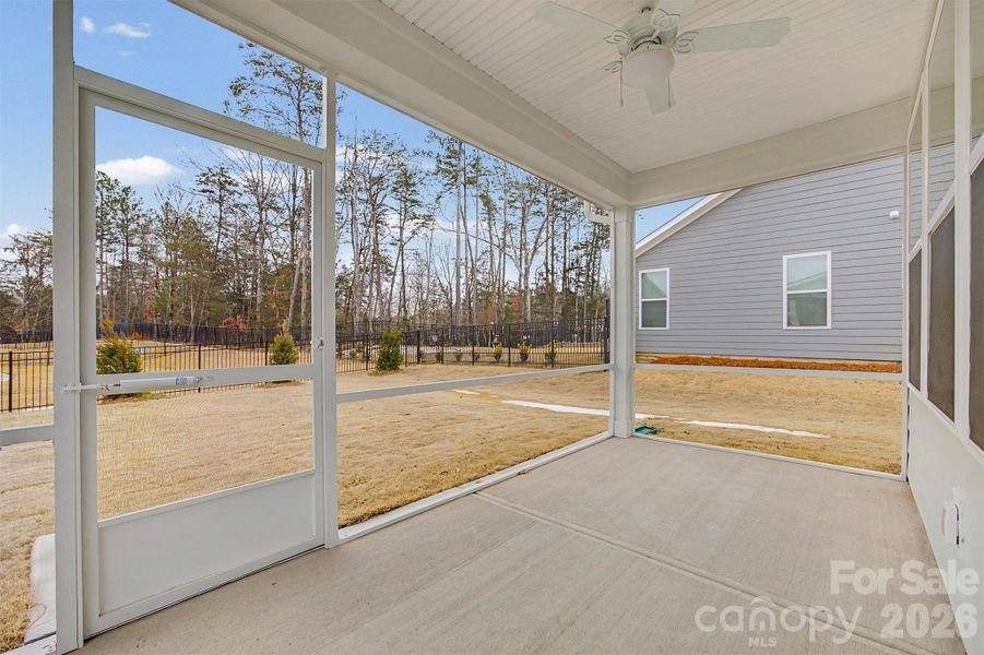 Exterior details and patio area of a home in Handsmill on Lake Wylie, York (Image 3).