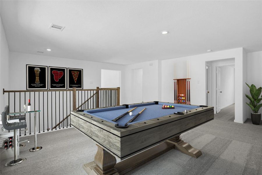 Virtually staged photo