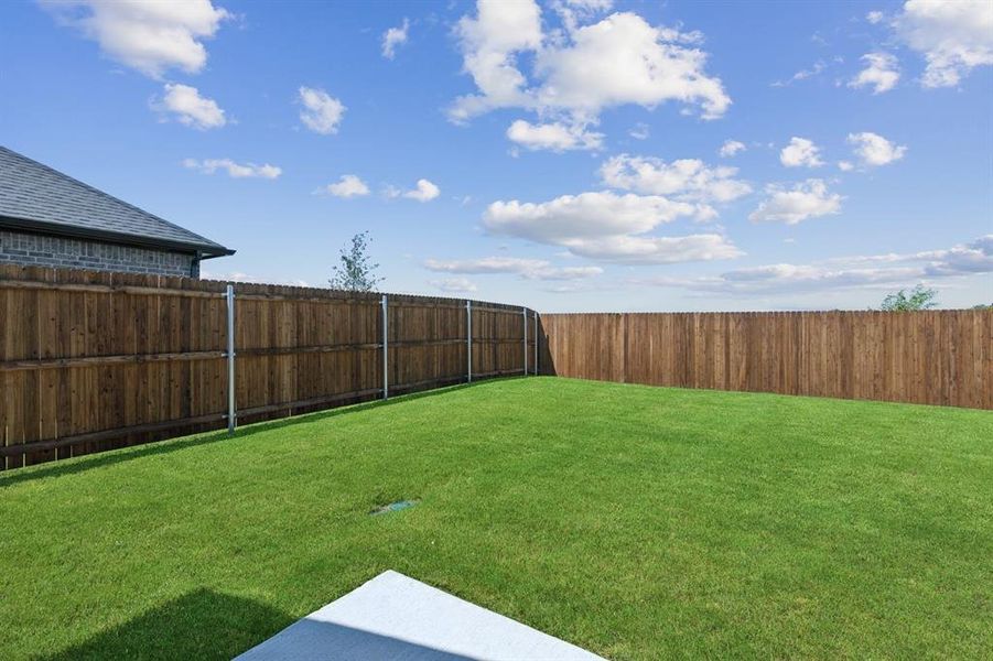 Flatwork in the Harrison home plan by Trophy Signature Homes – REPRESENTATIVE PHOTO Flatwork in the Harrison home plan by Trophy Signature Homes – REPRESENTATIVE PHOTO