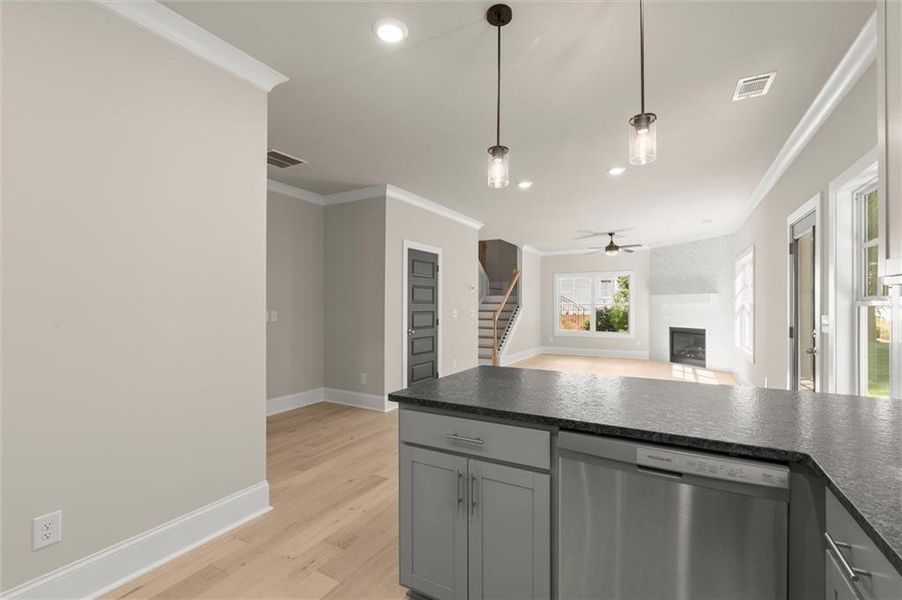 Furnished interior view inside a new home in , Covington (Image 7).