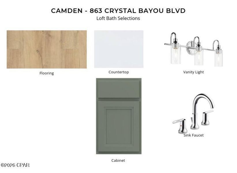 Sample of building materials used in homes in Breakfast Point East, Panama City Beach (Image 5).