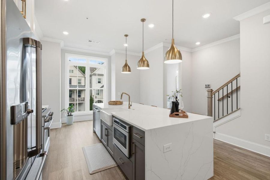 Furnished interior view inside a new home in , Alpharetta (Image 13).