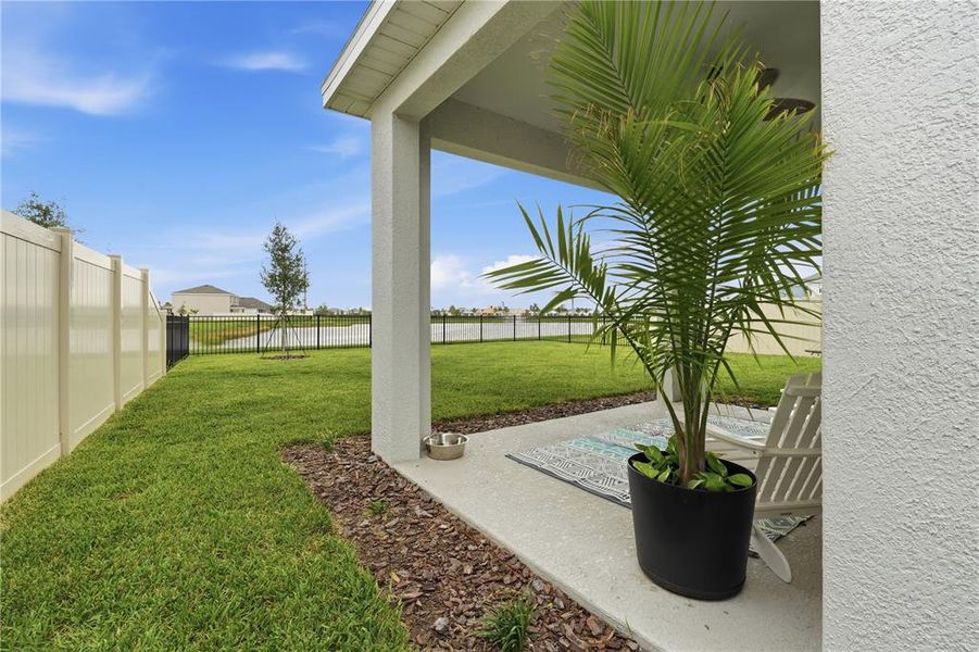 Exterior details and patio area of a home in Solera at Lakewood Ranch, Lakewood Ranch (Image 30). Exterior details and patio area of a home in Solera at Lakewood Ranch, Lakewood Ranch (Image 30).