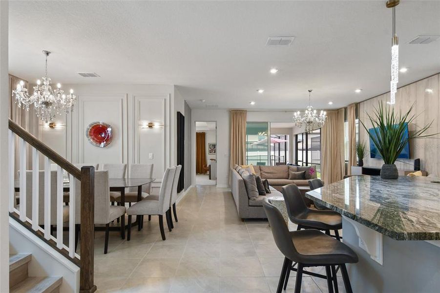 Furnished interior view inside a new home in , Kissimmee (Image 56).