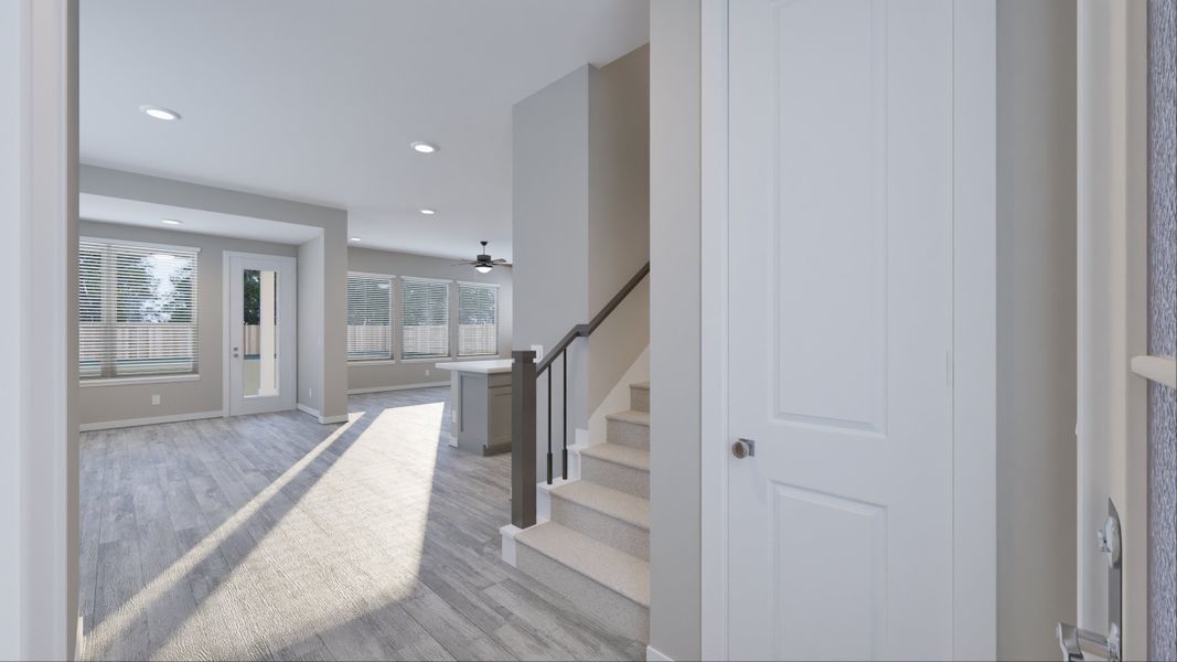 Representative furnished interior of a home built from the Newport by Tricoast Homes in Summer Place  35', Montgomery (Image 32).