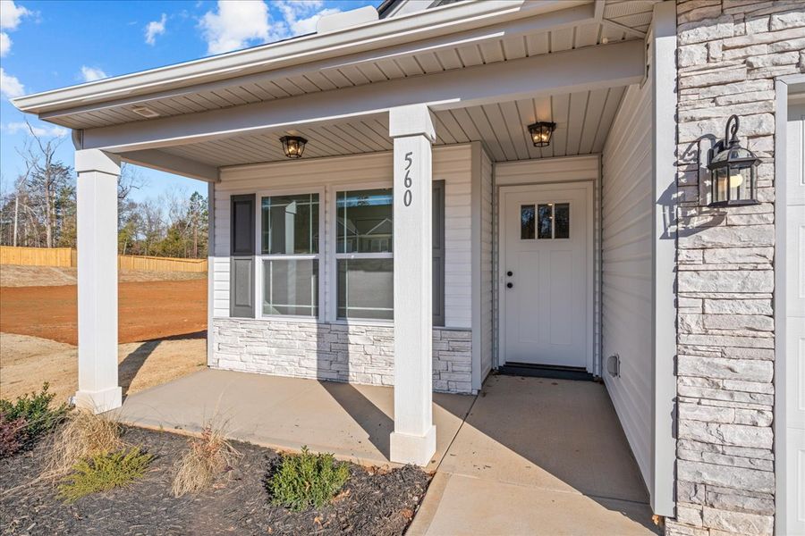 Representative exterior photo of a completed home built from the Cheshire by Enchanted Homes in Mills Gin, Campobello, SC (Image 15).