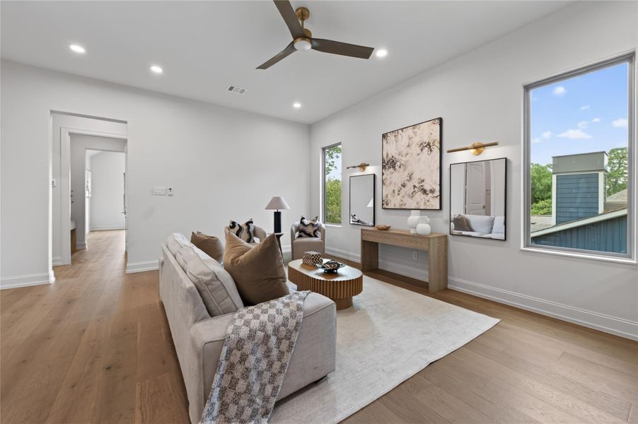 Furnished interior view inside a new home in , Houston (Image 41). Furnished interior view inside a new home in , Houston (Image 41).
