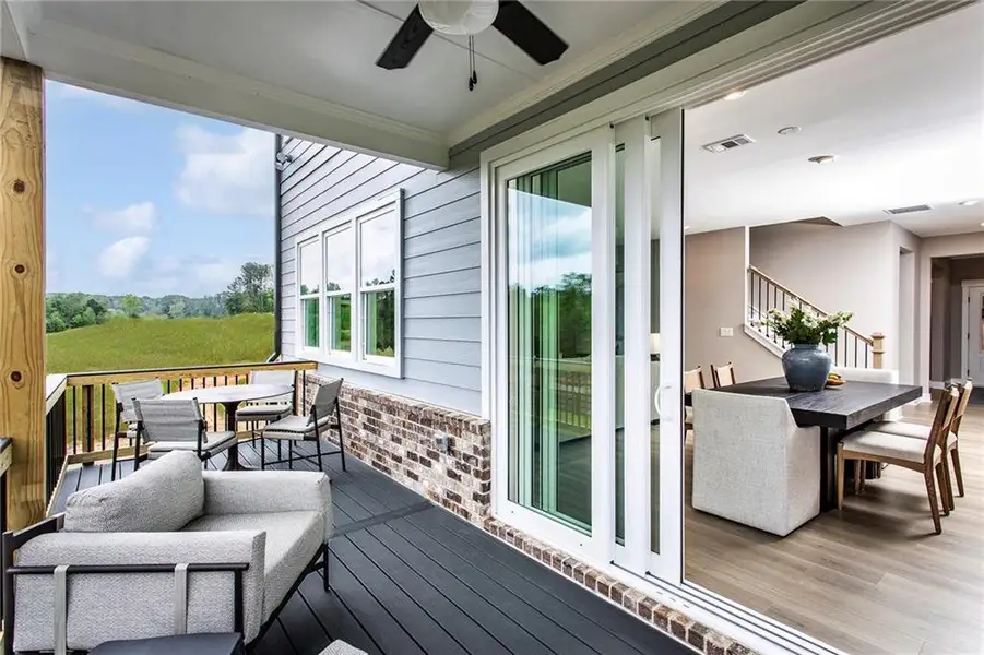 Exterior details and patio area of a home in Hopewell Reserve, Cumming (Image 27). Exterior details and patio area of a home in Hopewell Reserve, Cumming (Image 27).