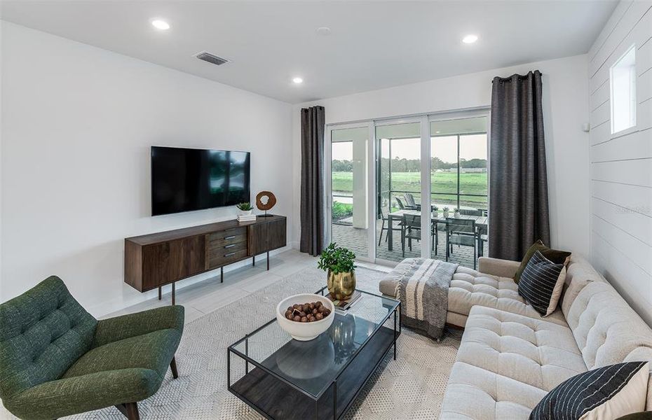 Furnished interior view inside a new home in BeachWalk by Manasota Key, Englewood (Image 12).