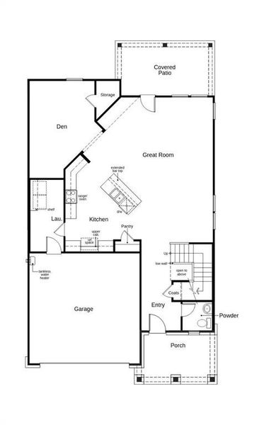 This floor plan features 3 bedrooms, 2 full baths, 1 half bath and over 2,400 square feet of living space.