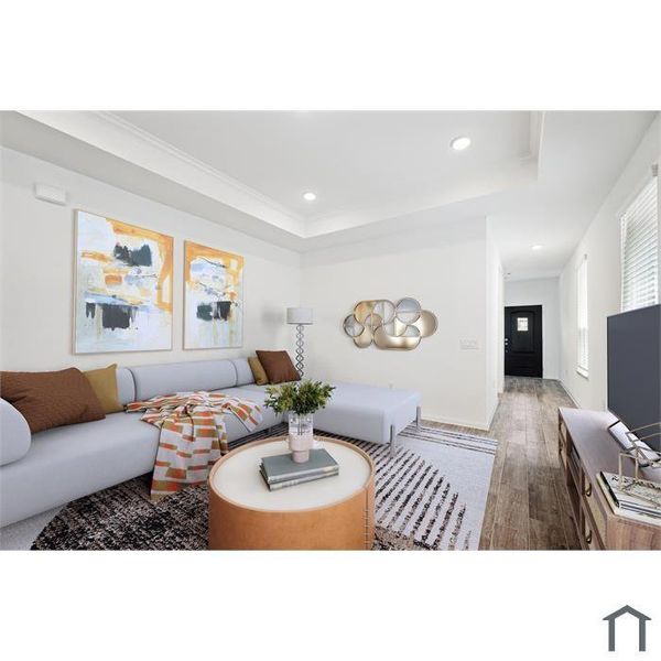 Furnished interior view inside a new home in , Tomball (Image 2). Furnished interior view inside a new home in , Tomball (Image 2).