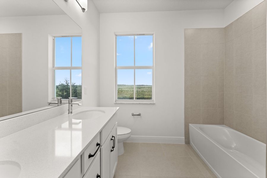 Representative furnished interior of a home built from the Bellis by Mattamy Homes in Newfield - Rosette Park, Palm City (Image 7).