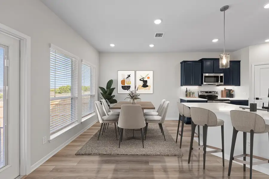 Representative furnished interior of a home built from the Sophie by Omega Builders in Hartrick Ranch, Temple (Image 6).