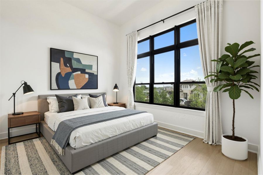 Furnished interior view inside a new home in Sweetwater, Austin (Image 26).