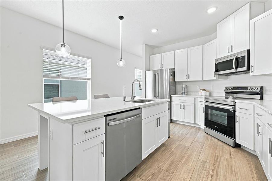 Furnished interior view inside a new home in , Harmony (Image 16). Furnished interior view inside a new home in , Harmony (Image 16).