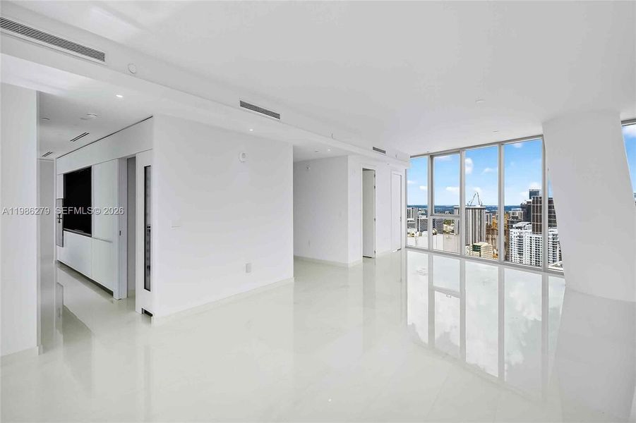 Spacious, unfurnished interior of a new home in Aston Martin Residences, Miami (Image 32). Spacious, unfurnished interior of a new home in Aston Martin Residences, Miami (Image 32).