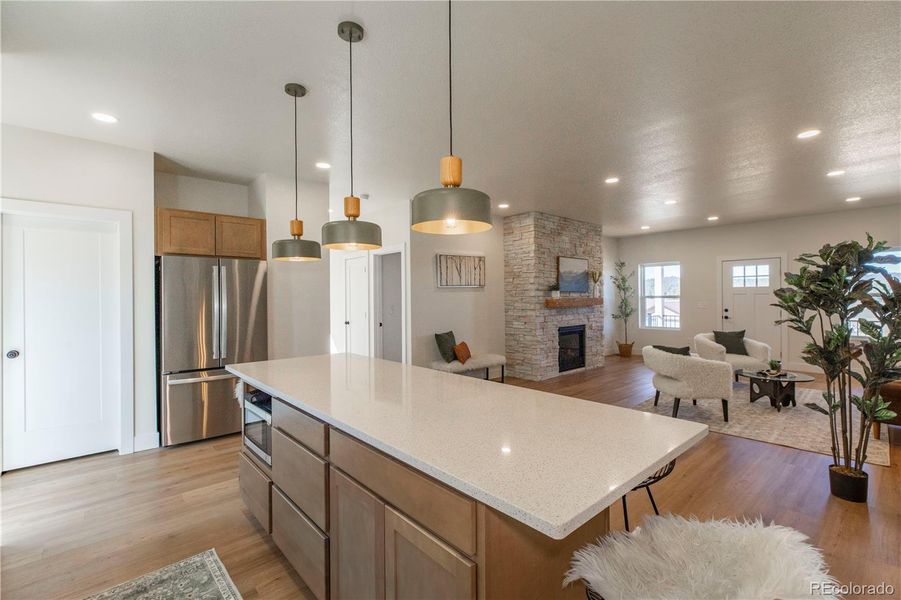Furnished interior view inside a new home in , Florissant (Image 28).