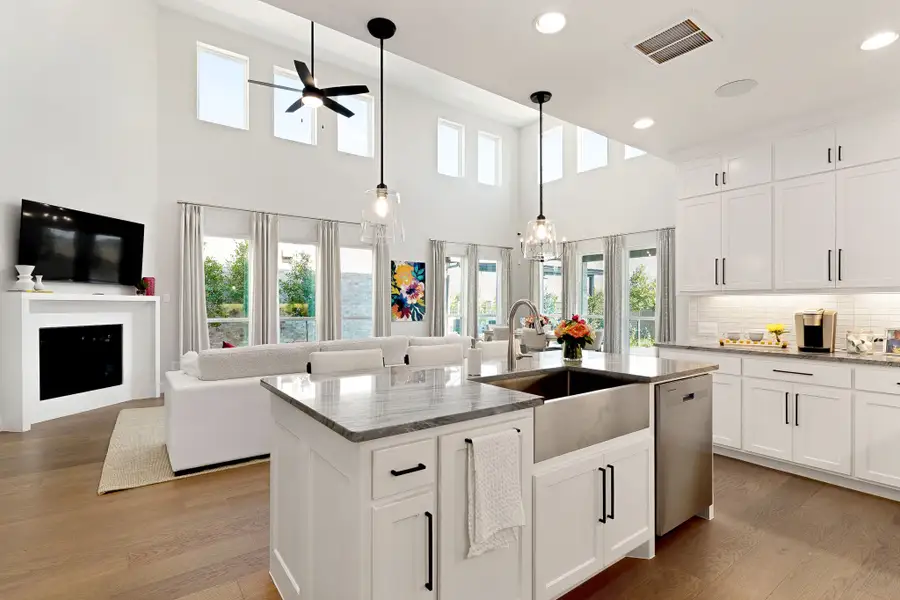 Plan 1542 Kitchen/Dining/Living Area Representative Photo by American Legend Homes Plan 1542 Kitchen/Dining/Living Area Representative Photo by American Legend Homes