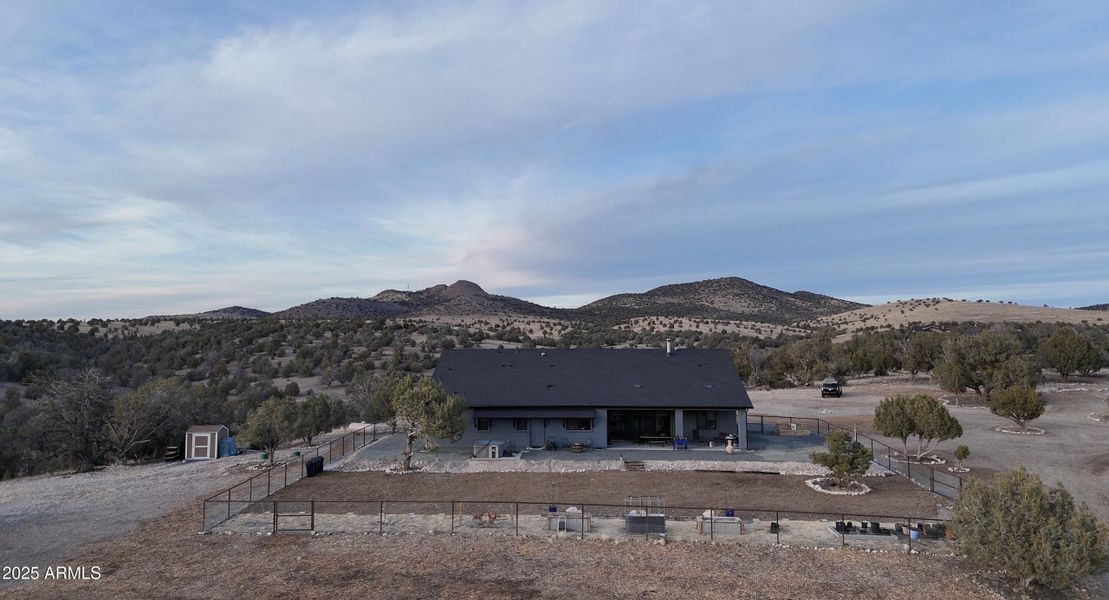 Panoramic view facing north Panoramic view facing north