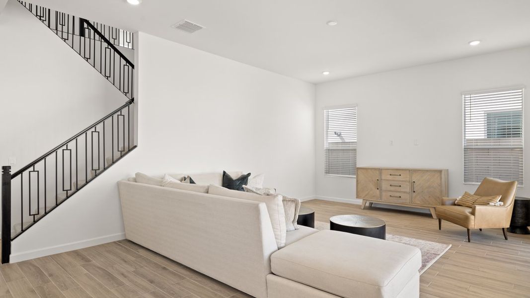 Representative furnished interior of a home built from the Crow by D.R. Horton in Apache Farms, Buckeye (Image 13).