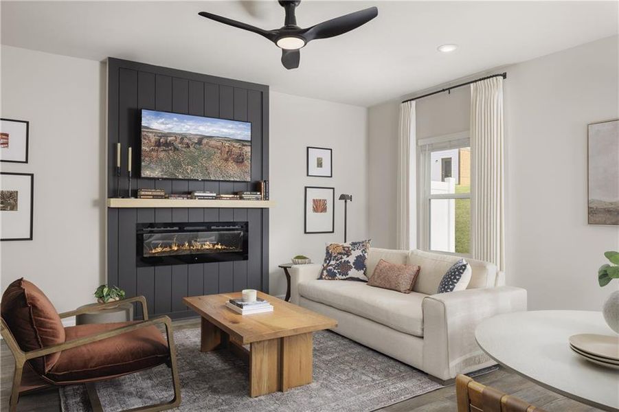 Furnished interior view inside a new home in , Gainesville (Image 6).