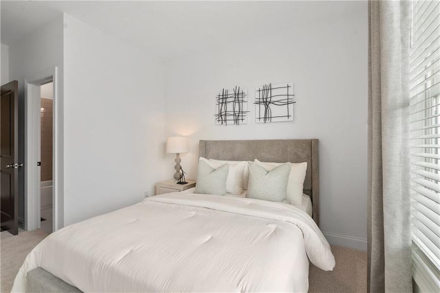 Furnished interior view inside a new home in Market Square at Sawnee Village, Cumming (Image 13). Furnished interior view inside a new home in Market Square at Sawnee Village, Cumming (Image 13).