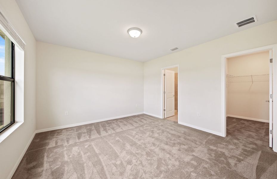 Spacious owner's bedroom