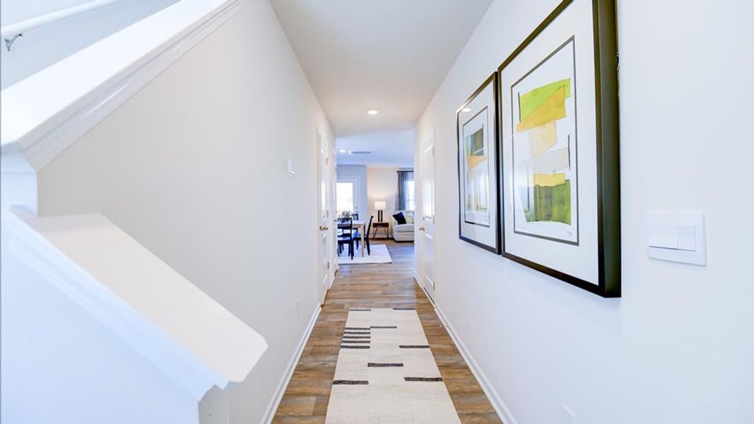 Spacious, unfurnished interior of a new home in The Townes at Carter Ridge, Greenville (Image 19). Spacious, unfurnished interior of a new home in The Townes at Carter Ridge, Greenville (Image 19).