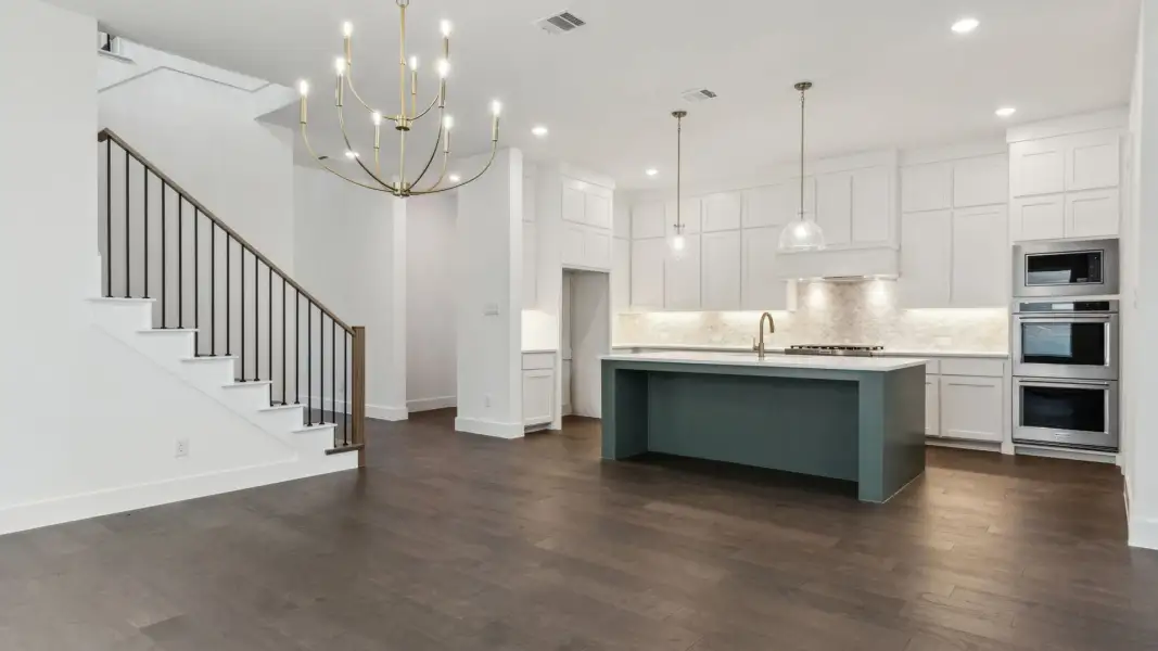 Furnished interior view inside a new home in Painted Tree 50' Series, McKinney (Image 3).