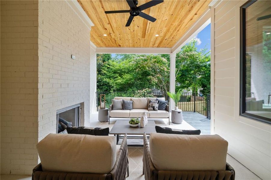 Exterior details and patio area of a home in , Brookhaven (Image 2). Exterior details and patio area of a home in , Brookhaven (Image 2).