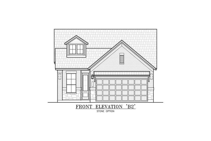 Representative exterior photo of a completed home built from the Carlisle by Chesmar Homes in Stillwater Ranch, San Antonio, TX (Image 5). Representative exterior photo of a completed home built from the Carlisle by Chesmar Homes in Stillwater Ranch, San Antonio, TX (Image 5).