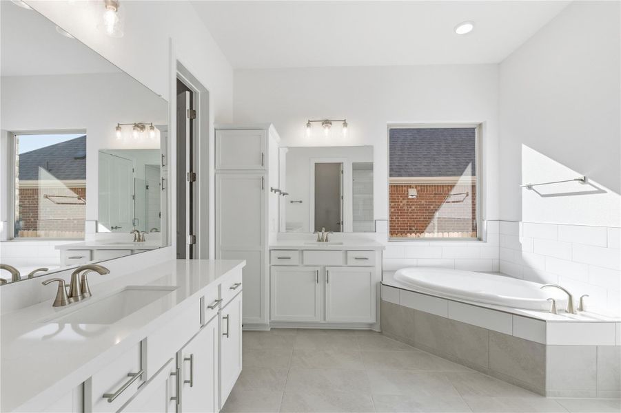 Furnished interior view inside a new home in Retreat at San Gabriel, Georgetown (Image 9).