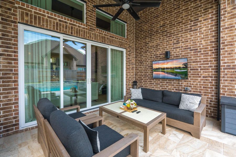 Home Includes Electronic Shades.