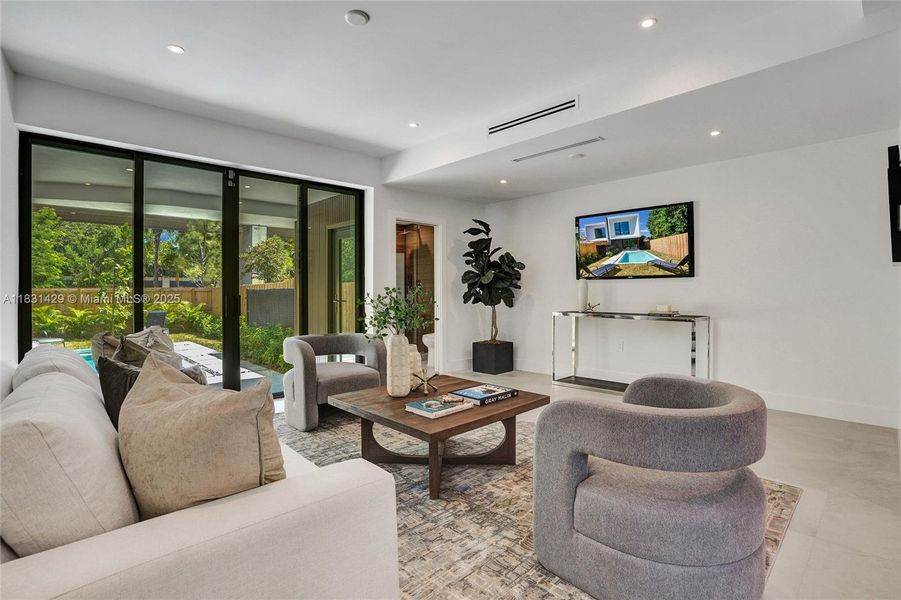 Furnished interior view inside a new home in , Miami (Image 14).