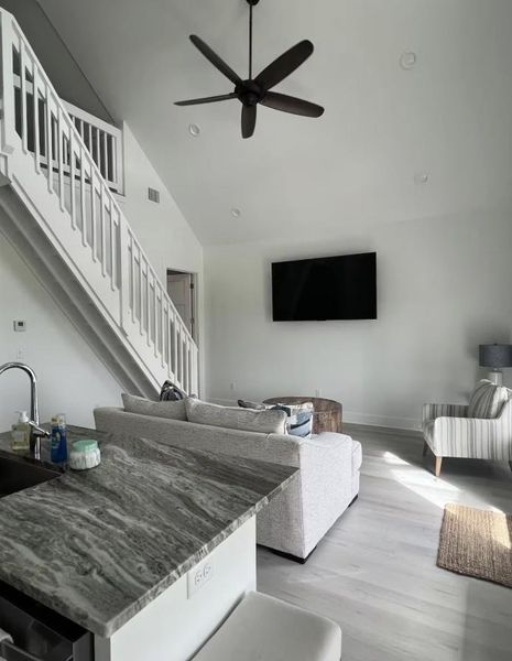 Furnished interior view inside a new home in , Crystal Beach (Image 9).