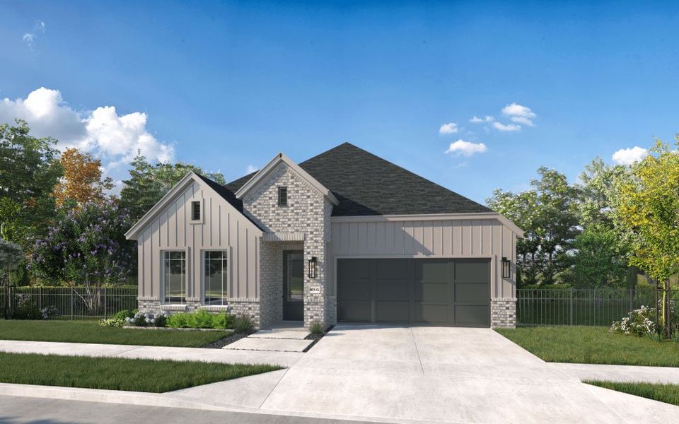 Representative exterior photo of a completed home built from the The Catalina by Stonefield Homes in The Highlands, Rockwall, TX (Image 36).