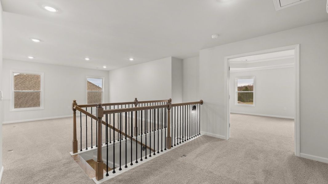 Representative unfurnished interior of a home built from the Grayson by D.R. Horton in Thalley Creek Estates, Cumming (Image 24). Representative unfurnished interior of a home built from the Grayson by D.R. Horton in Thalley Creek Estates, Cumming (Image 24).