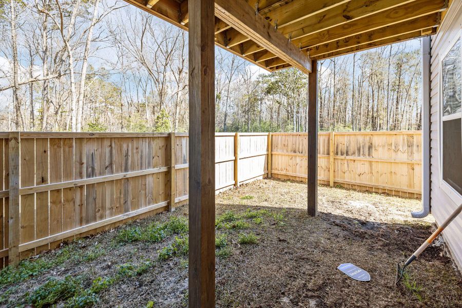 Exterior details and patio area of a home in , Hanahan (Image 30).